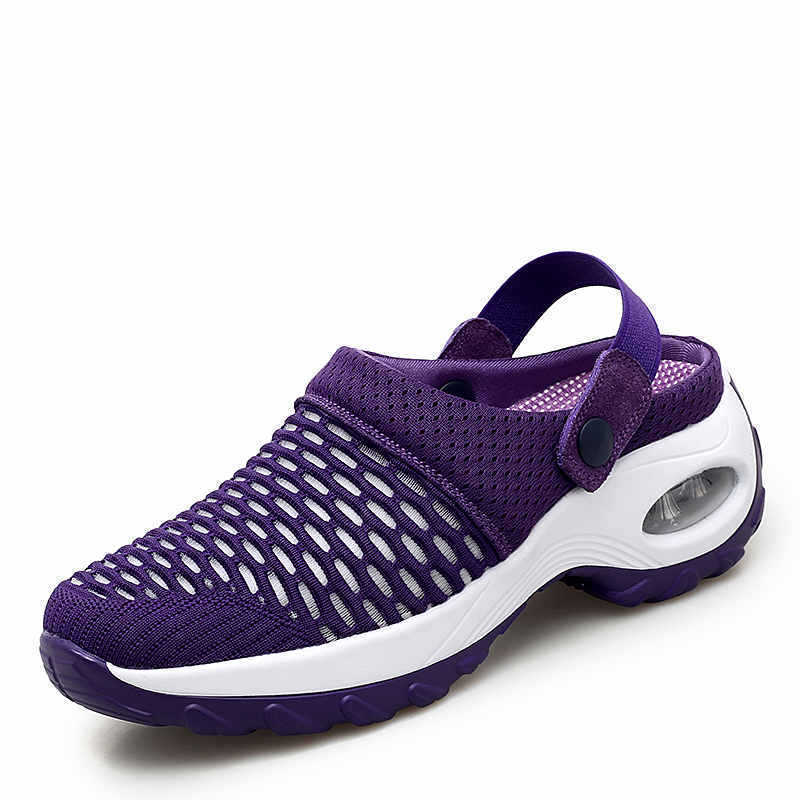 Damen Luftige Clogs mit ergonomischem Komfort und rutschfester Sohle EB