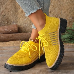 Damen Atmungsaktive und bequeme Sneaker mit auffälliger Sohle EB