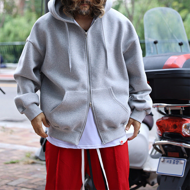 Herren gestepptes Oversized Hoodie mit innovativen Taschen EB