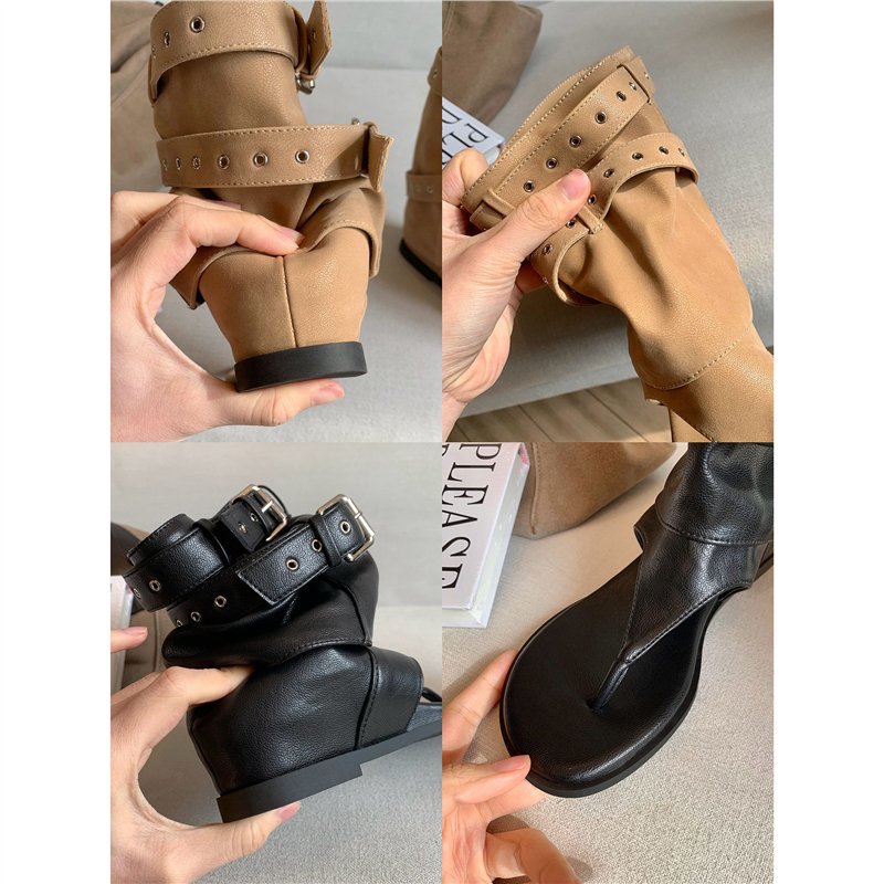 Damen offene Sandalen mit modischen Schnallen EB