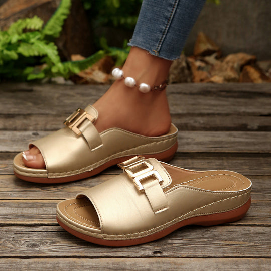 Damen Komfortable Slide Sandalen EB