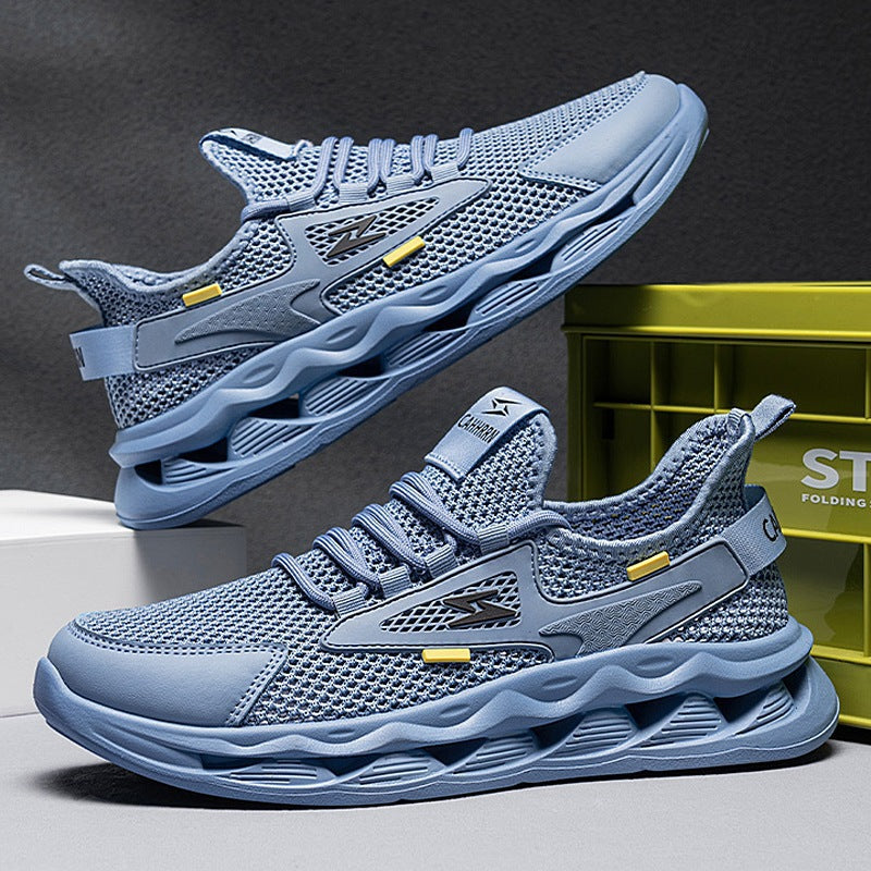 Damen Sportliche Laufsneaker mit atmungsaktivem Mesh-Obermaterial und dämpfender Sohle EB