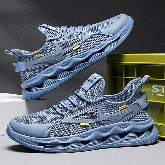 Damen Sportliche Laufsneaker mit atmungsaktivem Mesh-Obermaterial und dämpfender Sohle EB