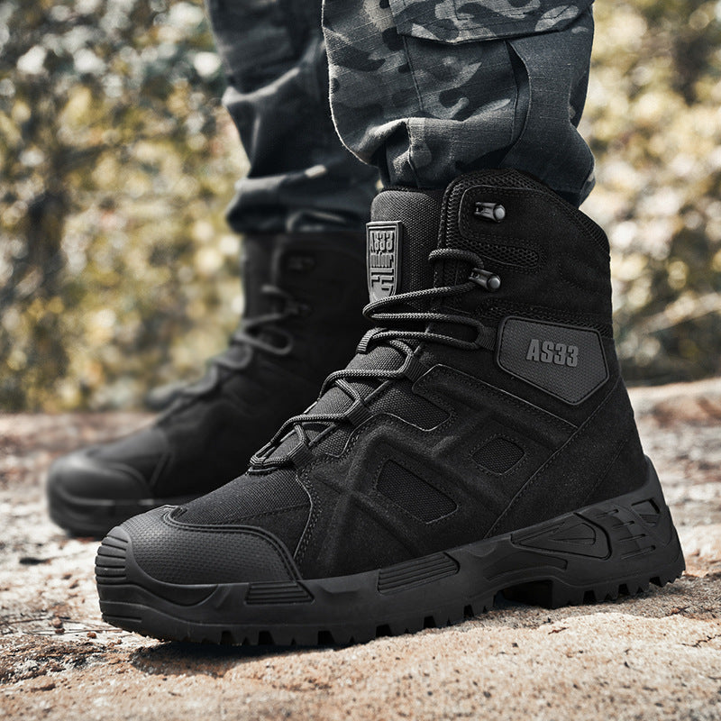 Herren strapazierfähige Tactical Boots mit hohem Schutz und rutschfester Sohle EB
