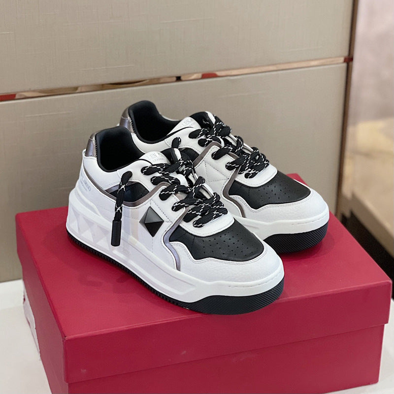 Damen Chunky Sneakers mit atmungsaktiver Oberflächenstruktur und rutschfester Sohle EB