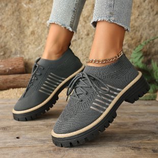 Damen Atmungsaktive und bequeme Sneaker mit auffälliger Sohle EB