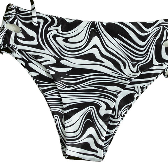 Damen Bandeau-Bikini-Set mit Stilvollem Rüschendesign EB