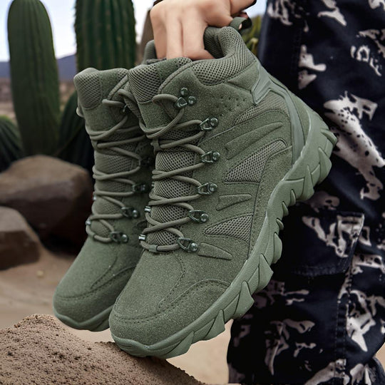 Herren Hochfunktionale Trekkingstiefel mit rutschfester Sohle und verstärktem Knöchelschutz EB