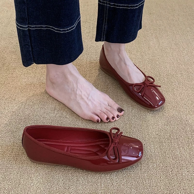 Damen Ballerinas mit schickem Knoten-Detail und komfortabler Sohle EB