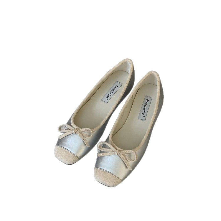 Damen Elegante Ballerinas mit modischem Schleifenakzent und weichem Fußbett EB