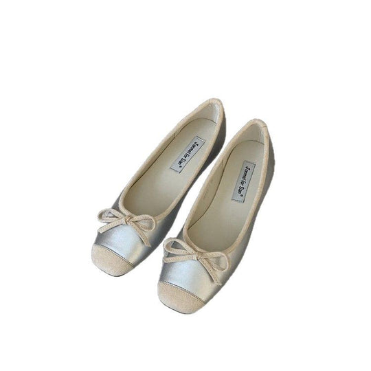 Damen Elegante Ballerinas mit modischem Schleifenakzent und weichem Fußbett EB