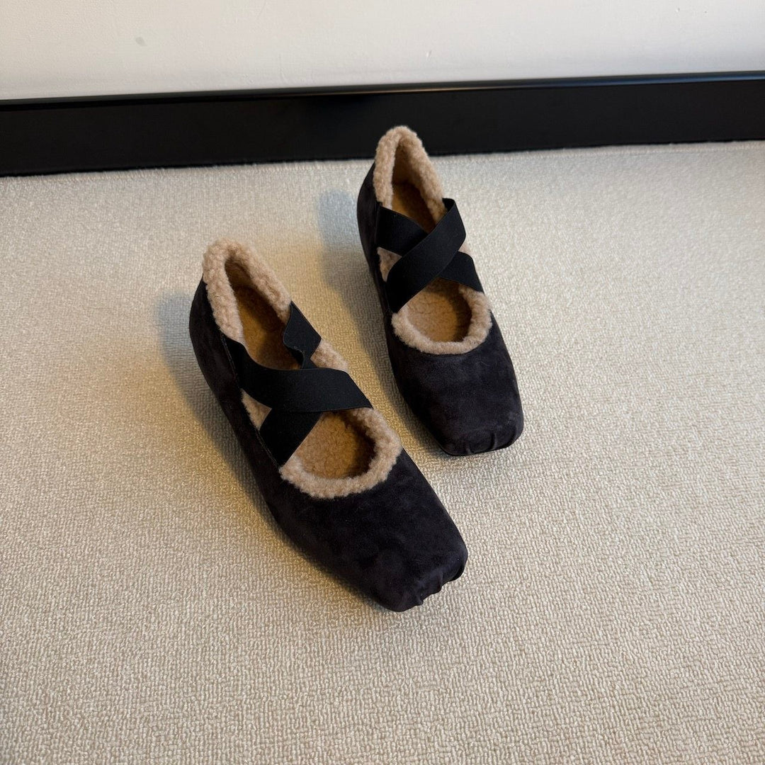 Damen elegante Hausschuhe mit weichem Innenfutter und flexibler Sohle EB