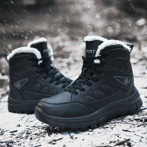 Damen gefütterte Winterstiefel mit rutschfester Sohle und isolierendem Innenfutter EB