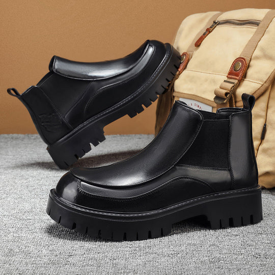 Damen Chelsea Boots mit robustem Profil und elastischen Einsätzen EB