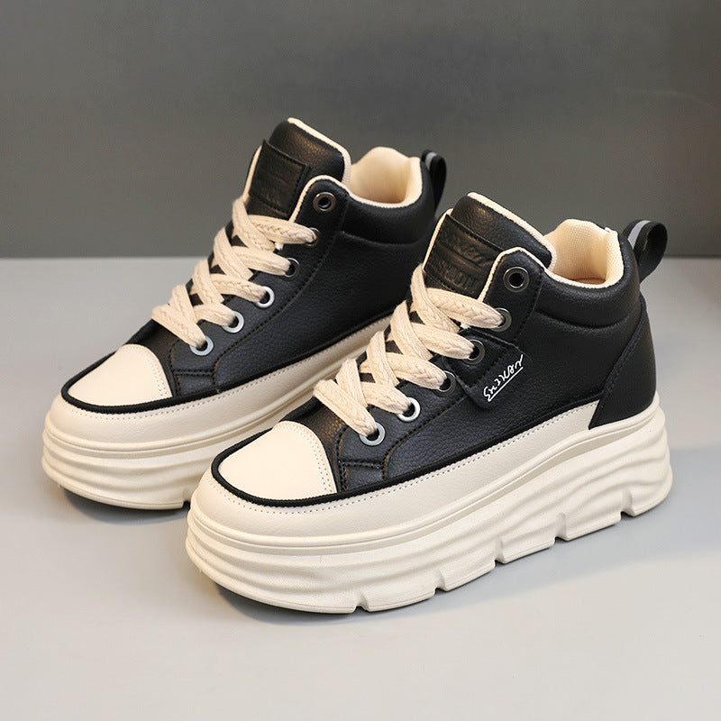 Damen sportliche High-Top Sneakers mit dämpfendem Sohlenprofil EB