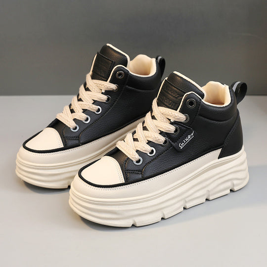 Damen sportliche High-Top Sneakers mit dämpfendem Sohlenprofil EB