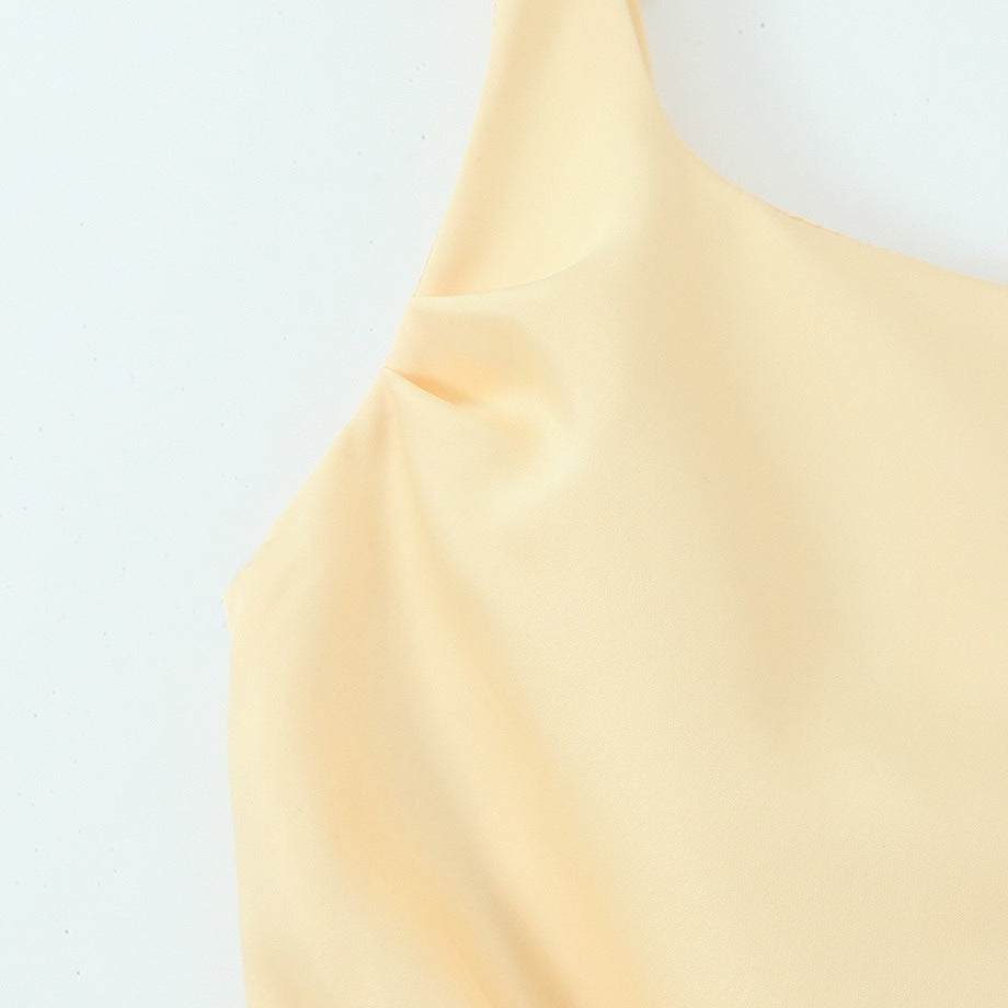 Damen Maxikleid mit elegantem Quadrat-Ausschnitt und raffinierten Drapierungen EB