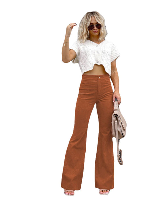 Damen Flared Jeans mit hohem Bund und figurformendem Schnitt EB