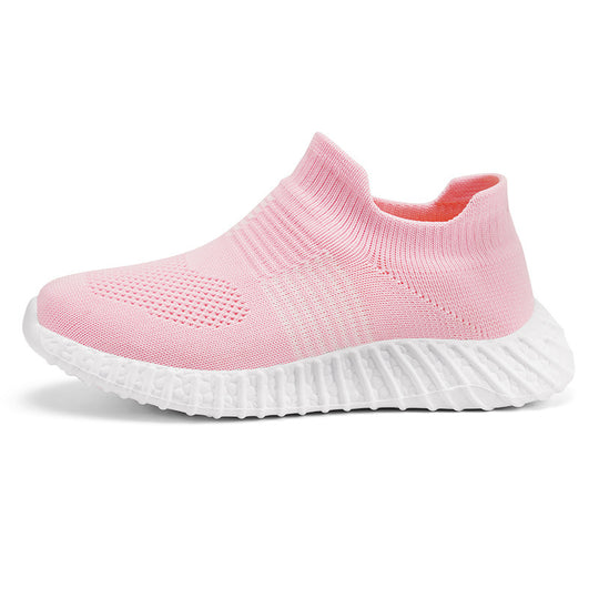 Damen Sportliche Strick-Sneaker mit elastischem Abschluss EB