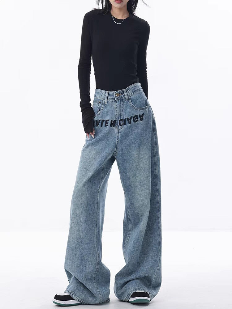 Damen Weite Jeanshose EB