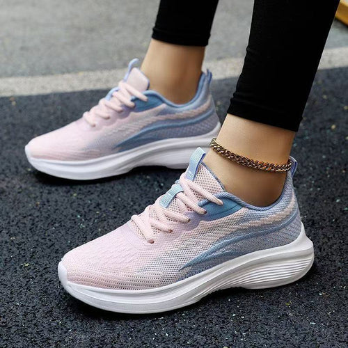 Damen Atmungsaktive Sport Sneakers mit flexiblem Obermaterial und rutschfester Sohle EB