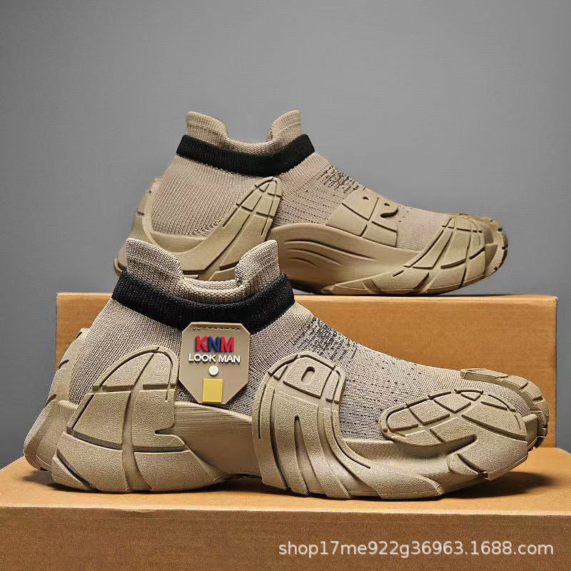 Damen Sportliche Sockensneaker mit flexiblem Strickobermaterial und rutschfester Sohle EB