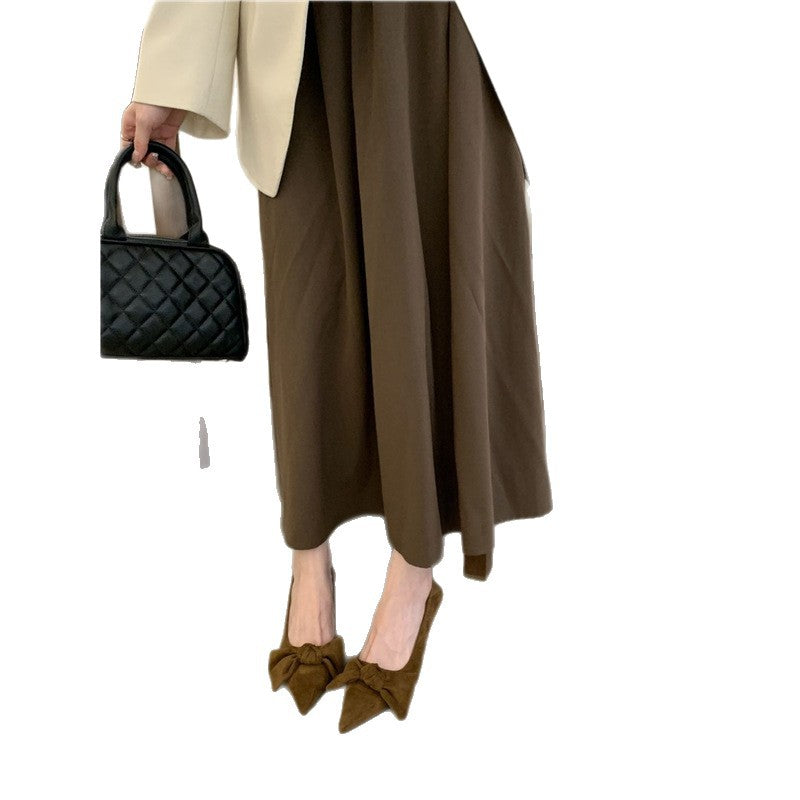 Damen elegante spitze Pumps mit zarter Schleifenverzierung EB