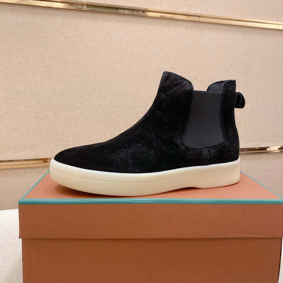 Damen Chelsea Boots aus hochwertigem Wildleder mit flexiblem Gummizug EB