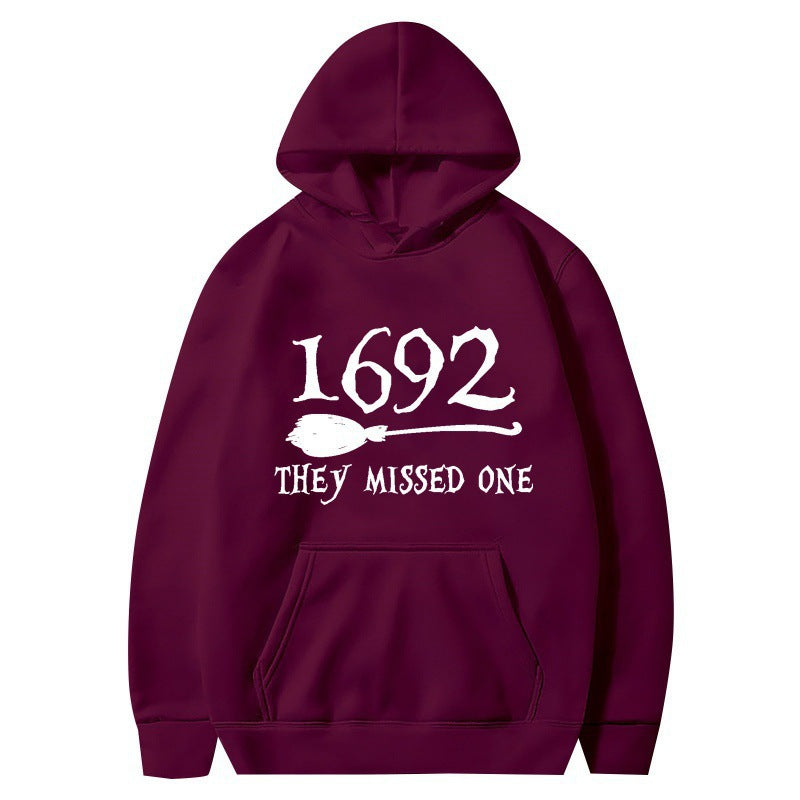 Damen Kapuzenpullover mit kreativem Halloween-Motiv und lockerer Passform EB