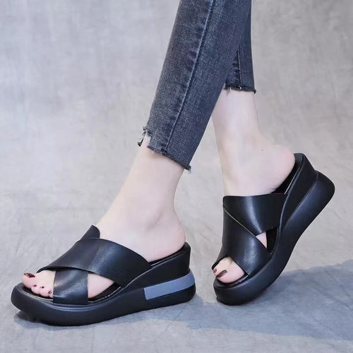 Damen Bequeme Clogs mit modischem Querband EB