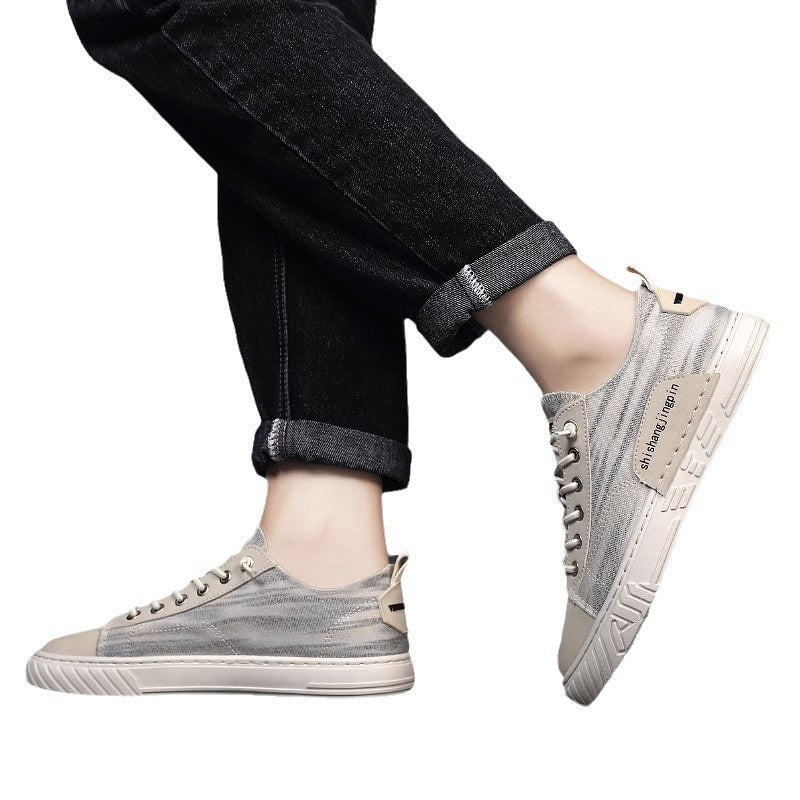 Unisex leichte retro Canvas-Sneaker mit verstärkter Zehenkappe und profilierter Gummisohle EB