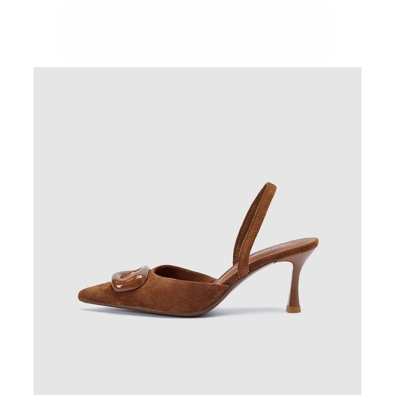 Damen Slingback Pumps mit elegantem Schleifendetail EB