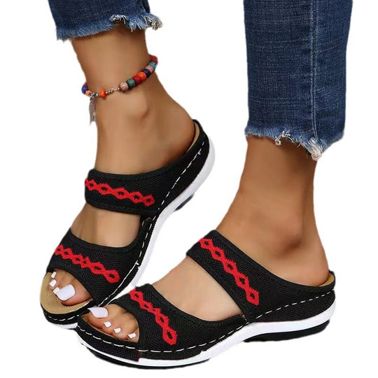 Damen Bequeme Riemensandalen mit modischem Design EB