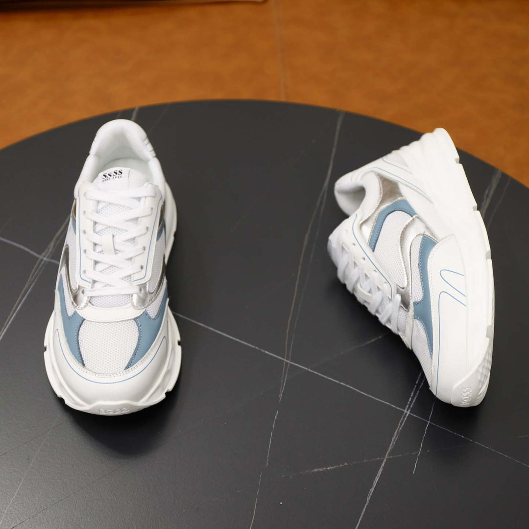 Damen Sportliche Dämpfungs Sneakers mit atmungsaktiver Oberflächenstruktur und modernem Design EB