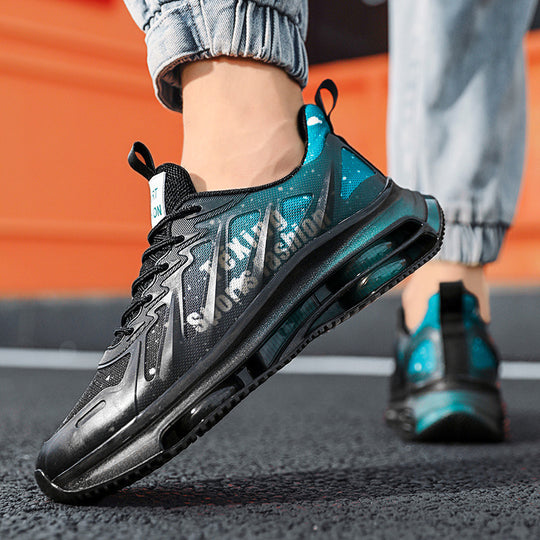 Unisex futuristische luftgepolsterte Sneaker mit transparentem TPU‑Obermaterial und sichtbarer Hohlkern‑Plateausohle EB