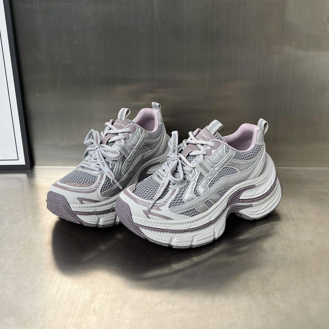 Damen Sportliche Fitness-Sneaker mit überlegener Dämpfung und atmungsaktiver Struktur EB