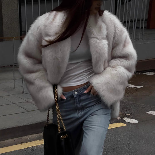 Damen Plüschjacke EB