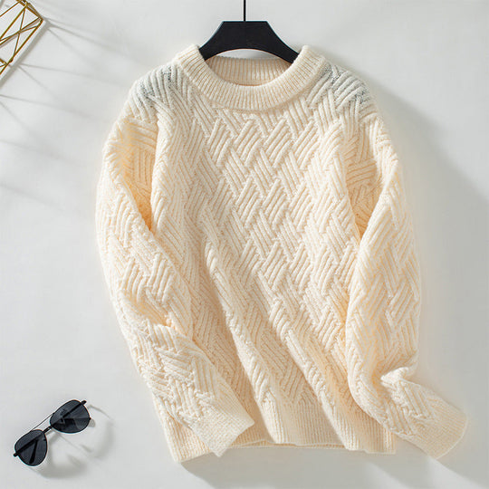 EB | Einfarbiger Pullover Mit Weichem Stoff