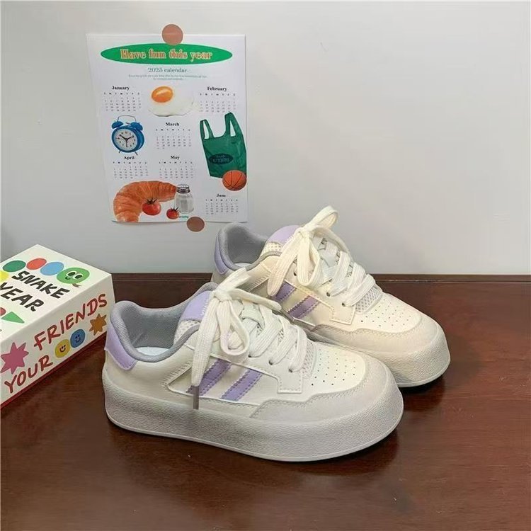 Damen Sportliche Sneaker mit trendigem Plateau und atmungsaktiver Obermaterialstruktur EB