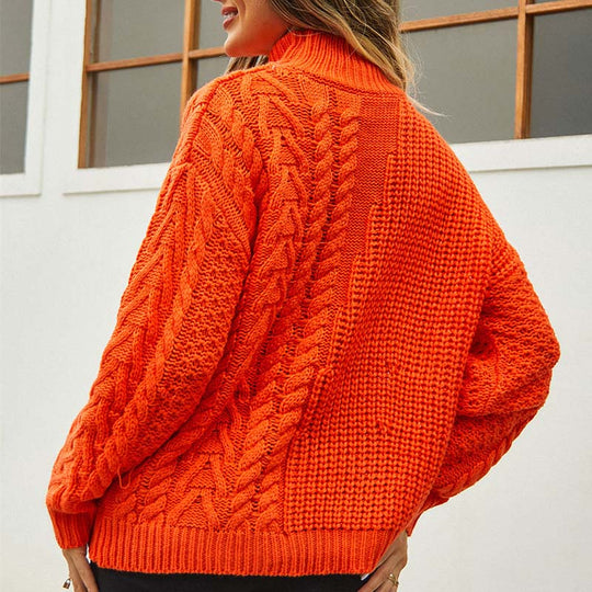 EB | Zopfmuster Strickpullover im Klassischen Design