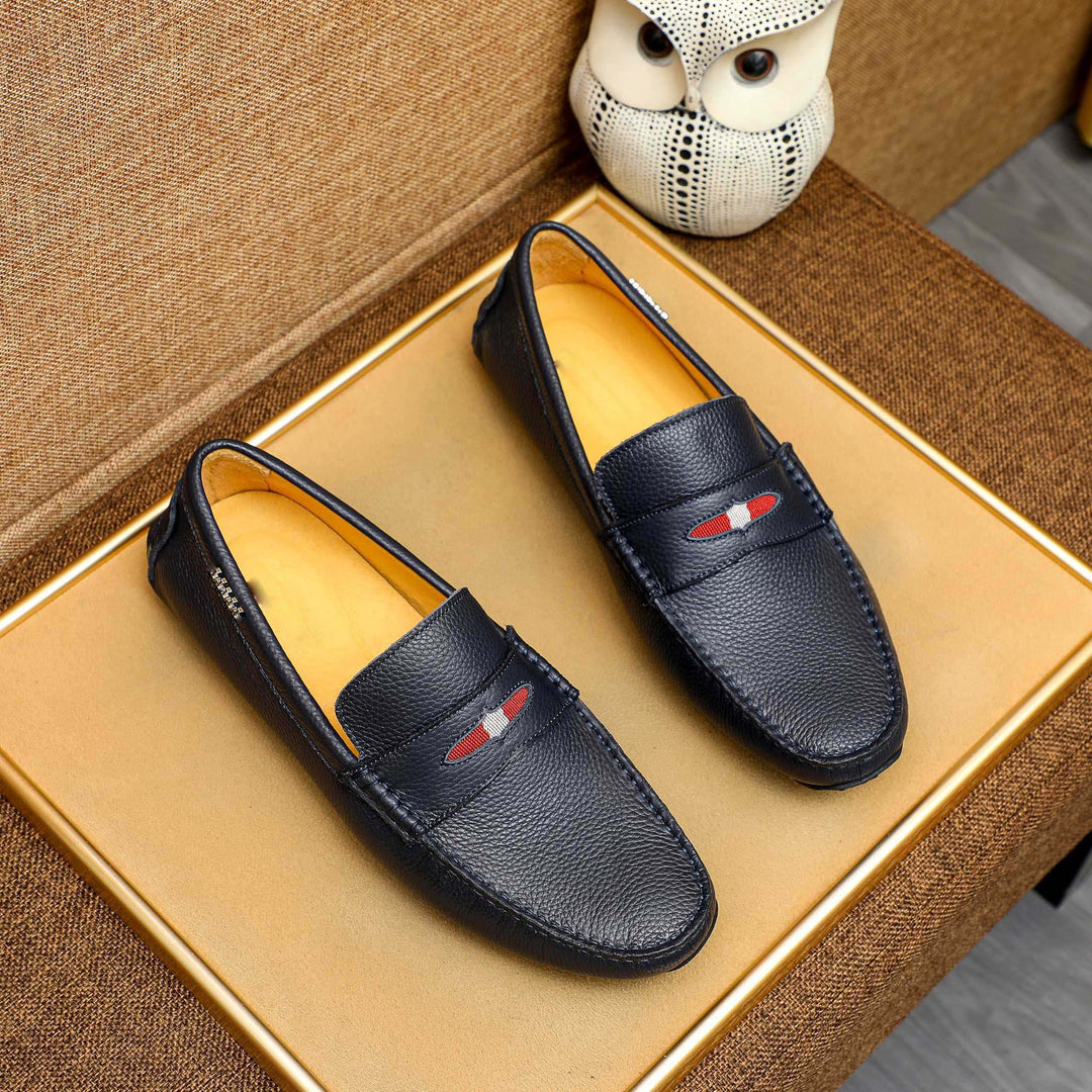 Herren Mokassin aus hochwertigem Leder mit eleganter Ziernaht EB