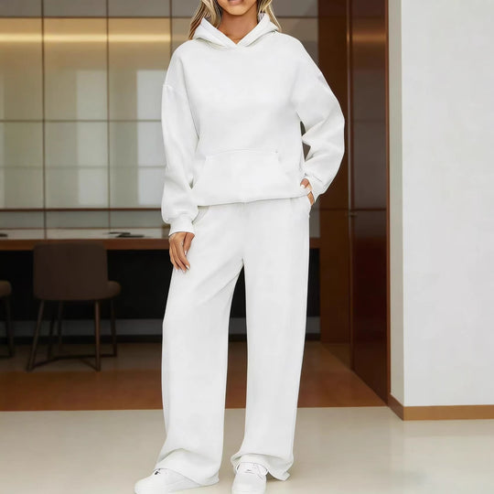 Damen nan kuscheliges Oversize Hoodie und weite Jogginghose Set EB