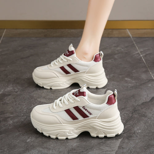 Damen Sportliche Lauf sneakers mit gepolsterter Sohle und atmungsaktivem Obermaterial EB