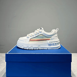 Damen Sportliche Plattform Sneakers mit rutschfester Sohle und atmungsaktivem Mesh-Obermaterial EB