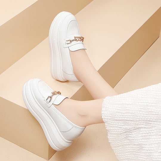 Damen modische Plateau-Schuhe mit eleganter Schnalle EB