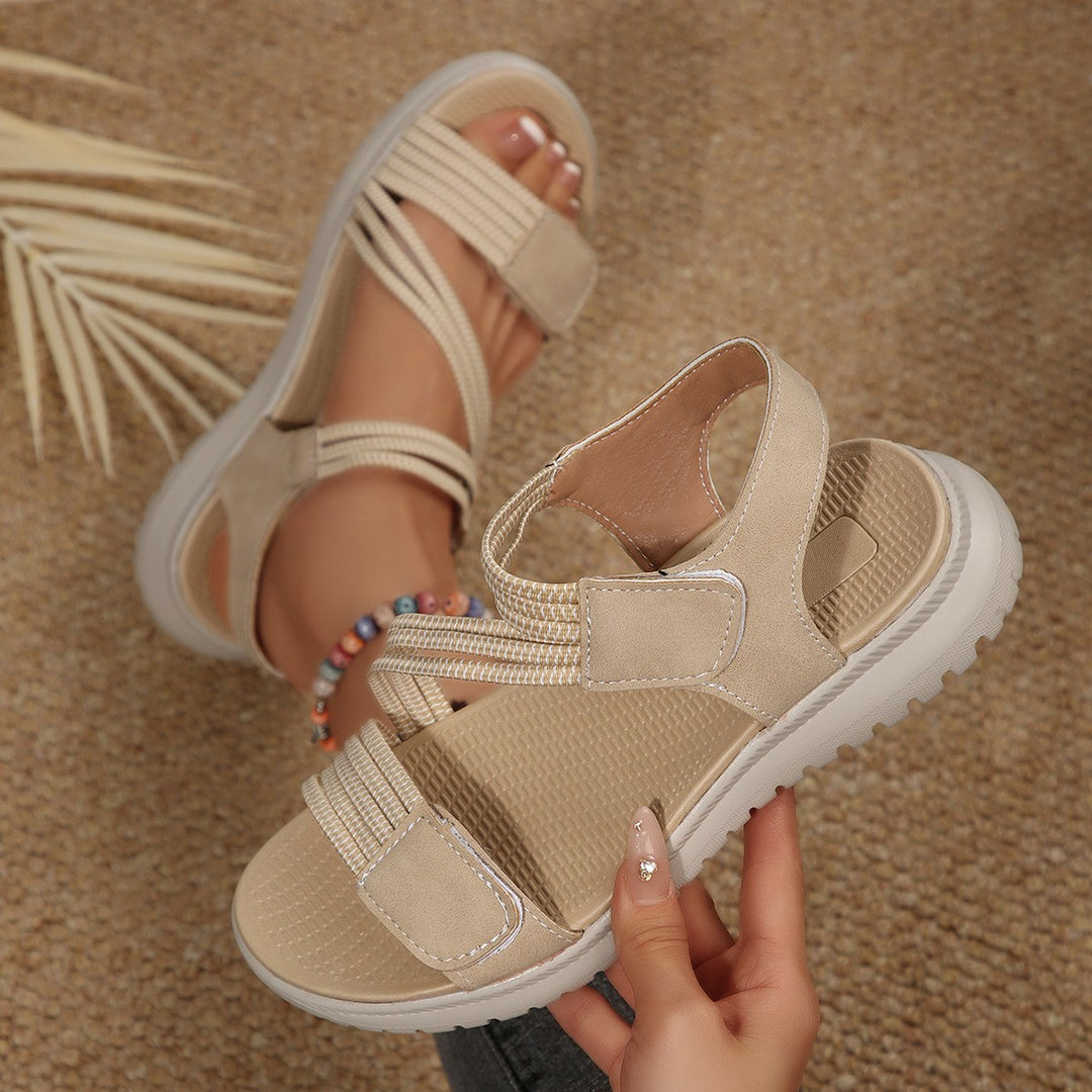 Damen sportliche Sandalen mit verstellbaren Riemen und ergonomischem Fußbett EB