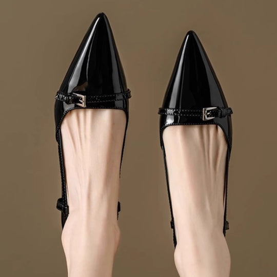Damen Slingback Pumps mit elegantem Spitzen-Design EB