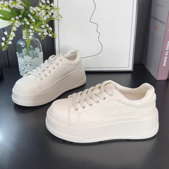 Damen modische Plateau Sneakers mit bequemer Innensohle und rutschfester Sohle EB