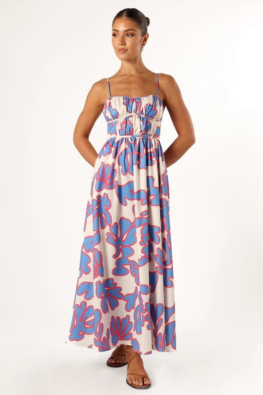 Damen Maxikleid mit floralem Druck EB