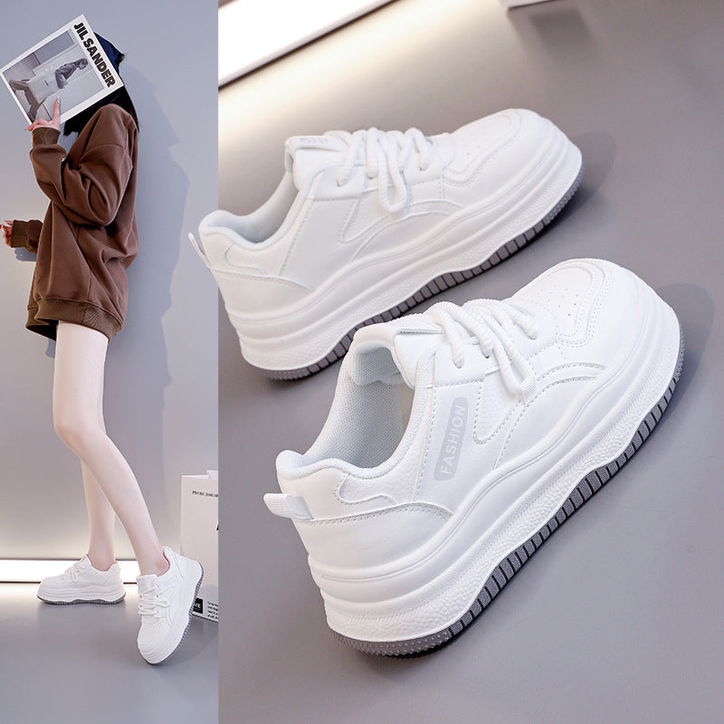 Damen Sportliche Chunky Sneakers mit luftdurchlässigem Obermaterial und stoßdämpfendem Design EB